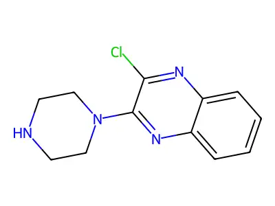 2-Chloro-3-piperazin-1-YL-quinoxaline structure
