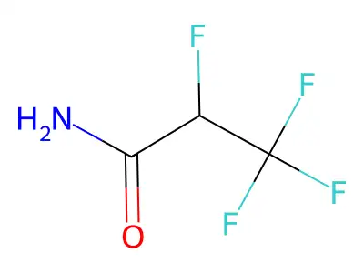 2,3,3,3-Tetrafluoropropanamide structure