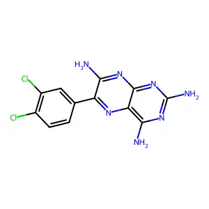 6-(3,4-Dichlorophenyl)pteridine-2,4,7-triamine structure