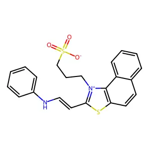 Naphtho[1,2-d]thiazolium, 2-[2-(phenylamino)ethenyl]-1-(3-sulfopropyl)-, inner salt structure