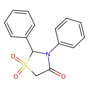 2,3-Diphenyl-1,3-thiazolidin-4-one 1,1-dioxide structure