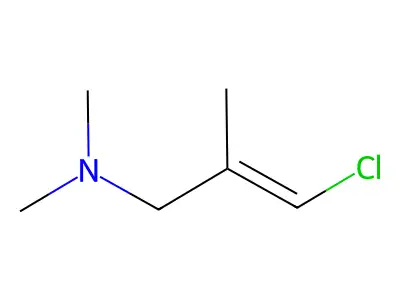 3-chloro-N,N,2-trimethylprop-2-en-1-amine structure
