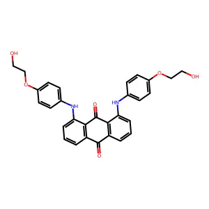 1,8-双((4-(2-羟乙氧基)苯基)氨基)蒽醌 structure