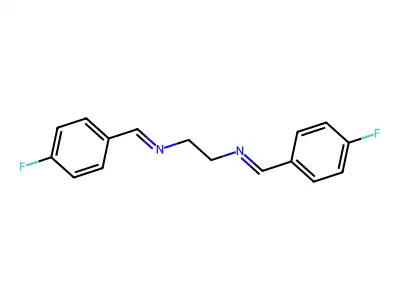 N,N'-Bis-(4-fluorobenzylidene)-ethylenediamine structure