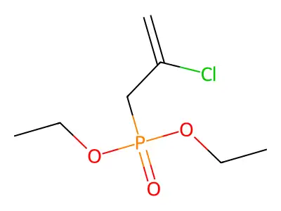 (2-Chloro-allyl)-phosphonic acid diethyl ester structure