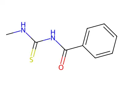 Urea, 1-benzoyl-3-methyl-2-thio- structure