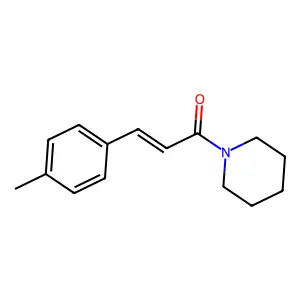 (E)-3-(4-methylphenyl)-1-piperidin-1-ylprop-2-en-1-one structure