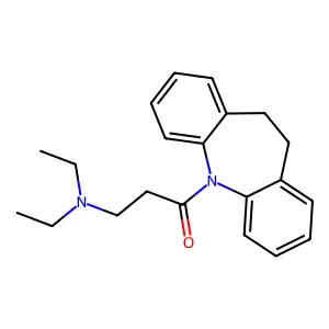 3-(Diethylamino)-1-(5,6-dihydrobenzo[b][1]benzazepin-11-yl)propan-1-one structure