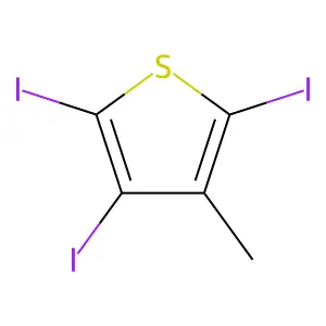2,3,5-Triiodo-4-methylthiophene structure