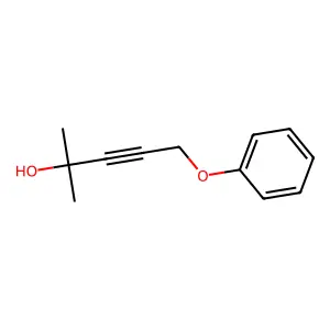 3-Pentyn-2-ol, 2-methyl-5-phenoxy- structure