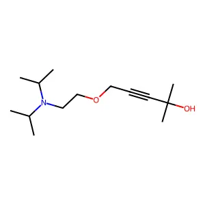 3-Pentyn-2-ol, 5-diisopropylamino-2-ethoxy-2-methyl- structure