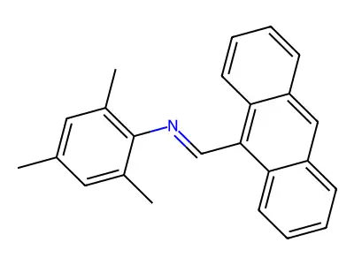 N-(9-Anthracenylmethylene)-2,4,6-trimethylaniline structure