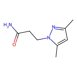 3-(3,5-dimethyl-1H-pyrazol-1-yl)propanamide structure
