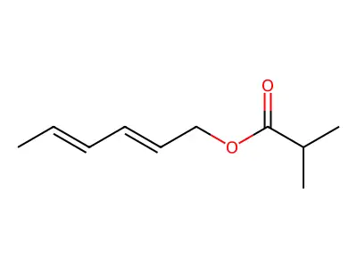 2-甲基丙酸 2,4-己二烯-1-基酯 structure