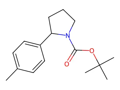tert-Butyl 2-(p-tolyl)pyrrolidine-1-carboxylate structure