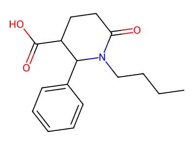 1-Butyl-6-oxo-2-phenylpiperidine-3-carboxylic acid structure