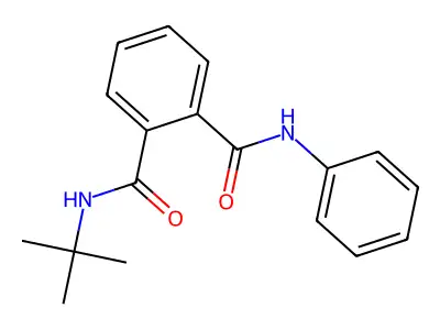 1,2-Benzenedicarboxamide, N-(1,1-dimethylethyl)-N'-phenyl- structure