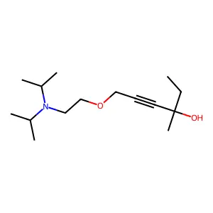 4-Hexyn-3-ol, 6-diisopropylamino-2-ethoxy-3-methyl- structure