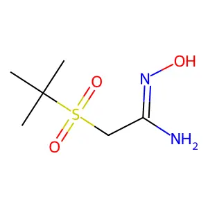 2-叔丁磺酰基-N'-羟基乙脒 structure