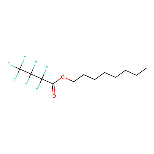Octyl heptafluorobutanoate structure