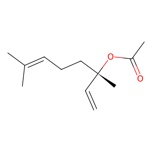 (+)-Linalyl acetate structure