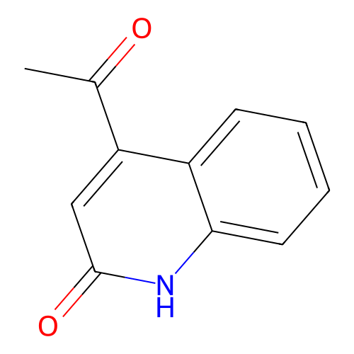 4-acetyl-1H-quinolin-2-one structure