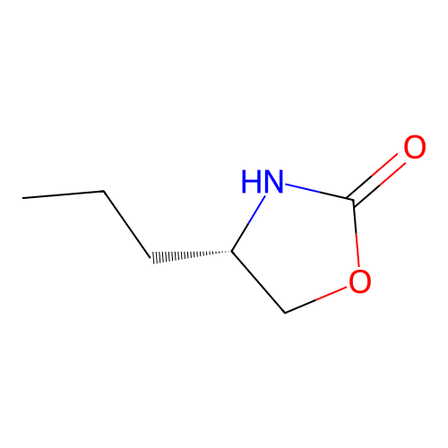 (4S)-4-propyl-1,3-oxazolidin-2-one structure