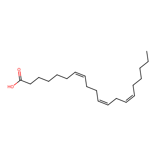 7Z,11Z,14Z-eicosatrienoic acid structure