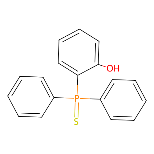 o-(Diphenylphosphinothioyl)phenol structure