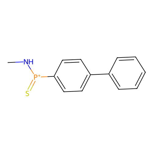Phosphinothioic amide, N-methyl-P,P-diphnyl- structure