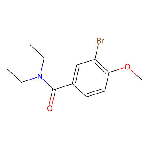 3-bromo-N,N-diethyl-4-methoxybenzamide structure