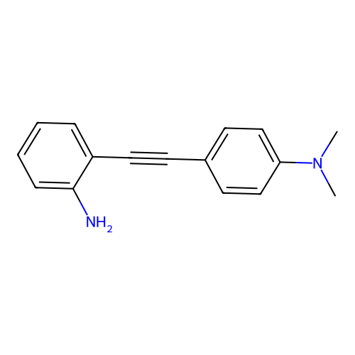 2-[2-[4-(Dimethylamino)phenyl]ethynyl]aniline structure