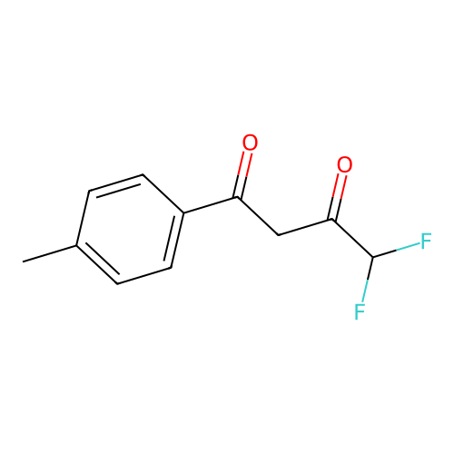 4,4-Difluoro-1-(4-methylphenyl)butane-1,3-dione structure