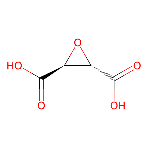 (2S,3S)-oxirane-2,3-dicarboxylic acid structure