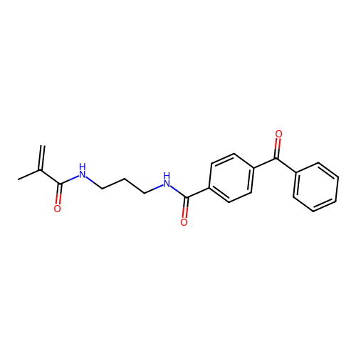 4-Benzoyl-N-[3-(2-methyl-acryloylamino)-propyl]-benzamide structure