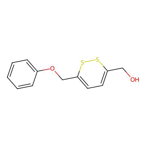 [6-(Phenoxymethyl)dithiin-3-yl]methanol structure