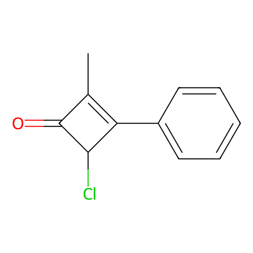 4-Chloro-2-methyl-3-phenylcyclobut-2-enone structure