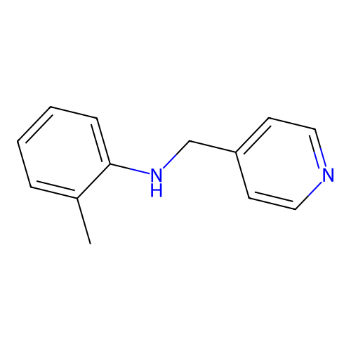 2-methyl-N-(pyridin-4-ylmethyl)aniline structure