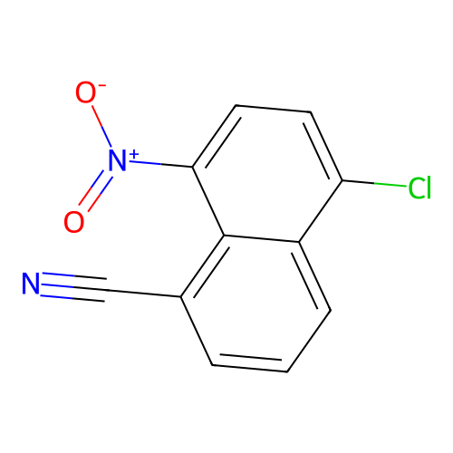 5-Chloro-8-nitro-naphthalene-1-carbonitrile structure