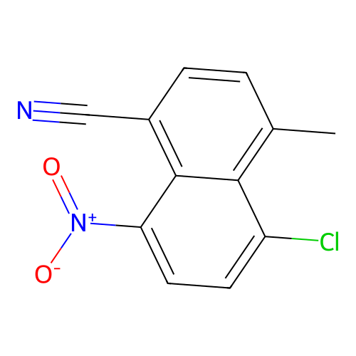 5-Chloro-4-methyl-8-nitronaphthalene-1-carbonitrile structure