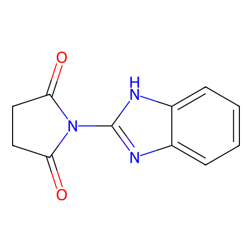 1-(1H-benzimidazol-2-yl)pyrrolidine-2,5-dione structure