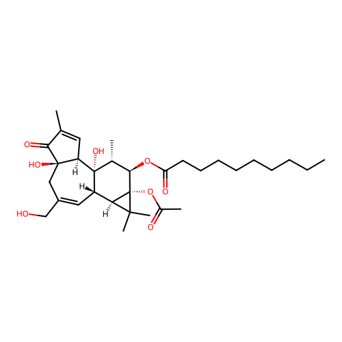 12-o-Decanoylphorbol-13-acetate structure