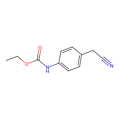Ethyl [4-(cyanomethyl)phenyl]carbamate structure