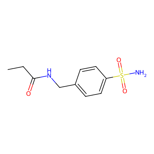 N-[(4-sulfamoylphenyl)methyl]propanamide structure