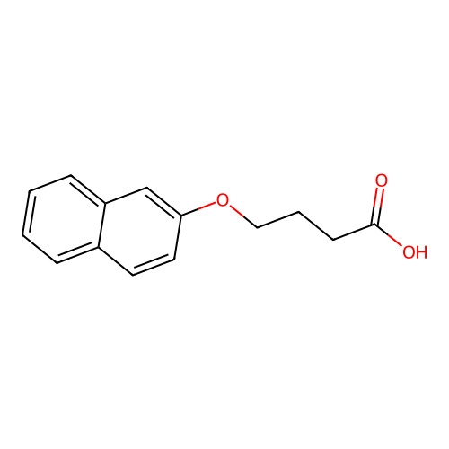 4-naphthalen-2-yloxybutanoic Acid structure