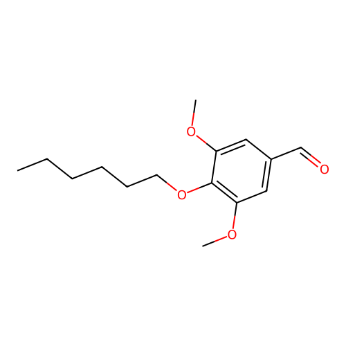 4-(hexyloxy)-3,5-dimethoxyBenzaldehyde structure
