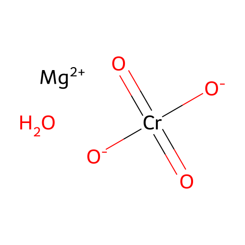Magnesium chromate hydrate structure