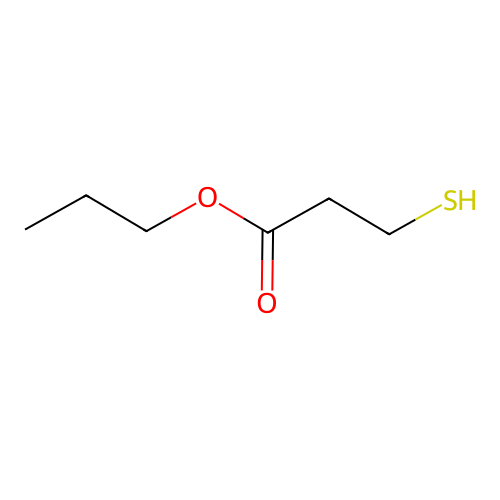 Propyl 3-mercaptopropanoate structure