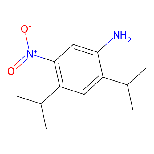 5-Nitro-2,4-di(propan-2-yl)aniline structure