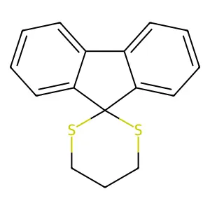 Spiro[1,3-dithiane-2,9'-fluorene] structure